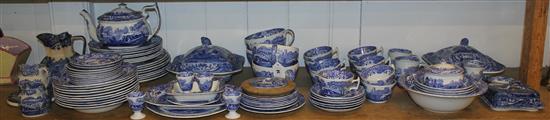 Blue & white Copeland Spode dinner service